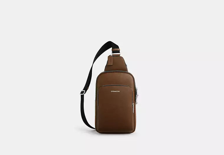 Coach Ethan Pack Leather Crossbody Bag – Chestnut (Style CDB75)