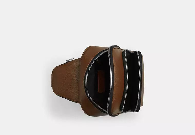 Coach Ethan Pack Leather Crossbody Bag – Chestnut (Style CDB75)